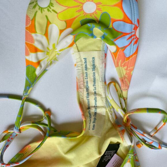 Wild Fable Women’s Floral Bikini Size S Size M Cheeky Bottom Bandeau Top NEW - Picture 9 of 14